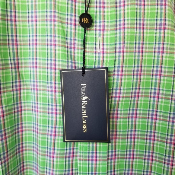 NWT Polo Ralph Lauren Plaid Button Down SIZE MEDIU - Picture 2 of 8